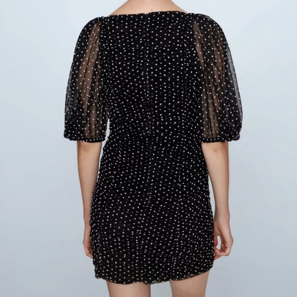 NWT Zara Dot Dress - Picture 4 of 6